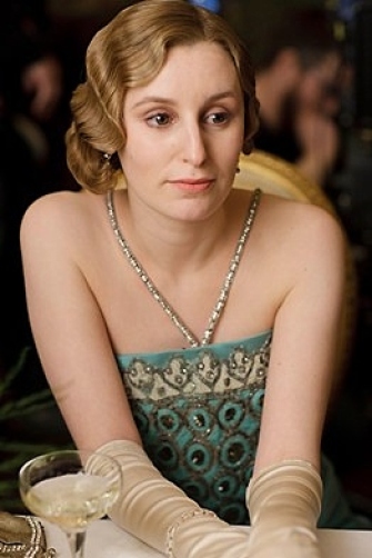 Lady Edith Crawley is out on the town with her beau.